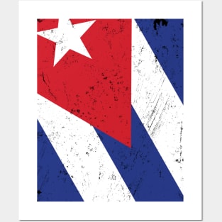 Cuban Flag, Distressed Posters and Art